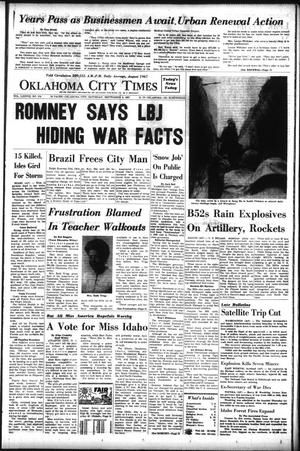 Primary view of object titled 'Oklahoma City Times (Oklahoma City, Okla.), Vol. 78, No. 174, Ed. 2 Saturday, September 9, 1967'.