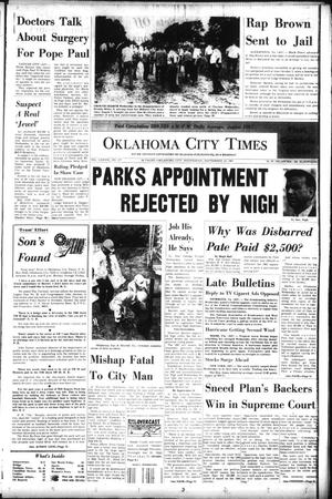 Primary view of object titled 'Oklahoma City Times (Oklahoma City, Okla.), Vol. 78, No. 177, Ed. 2 Wednesday, September 13, 1967'.
