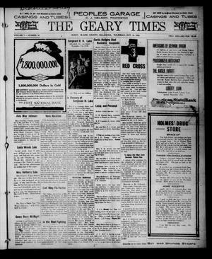 The Geary Times (Geary, Okla.), Vol. 5, No. 50, Ed. 1 Thursday, October 24, 1918