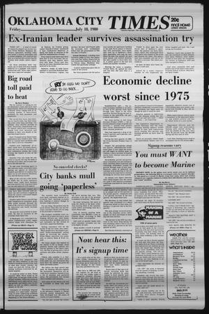Primary view of object titled 'Oklahoma City Times (Oklahoma City, Okla.), Vol. 91, No. 128, Ed. 1 Friday, July 18, 1980'.