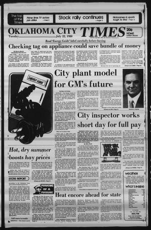 Oklahoma City Times (Oklahoma City, Okla.), Vol. 91, No. 131, Ed. 2 Tuesday, July 22, 1980