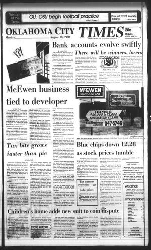 Oklahoma City Times (Oklahoma City, Okla.), Vol. 91, No. 154, Ed. 2 Monday, August 18, 1980