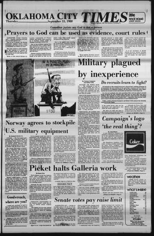 Primary view of object titled 'Oklahoma City Times (Oklahoma City, Okla.), Vol. 91, No. 175, Ed. 1 Thursday, September 11, 1980'.