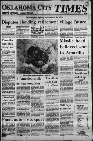 Oklahoma City Times (Oklahoma City, Okla.), Vol. 91, No. 185, Ed. 1 Tuesday, September 23, 1980