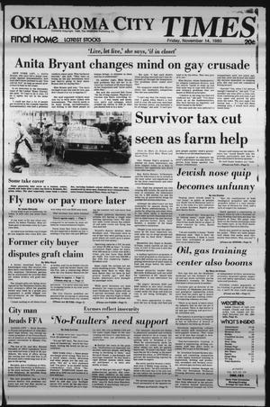 Oklahoma City Times (Oklahoma City, Okla.), Vol. 91, No. 230, Ed. 1 Friday, November 14, 1980