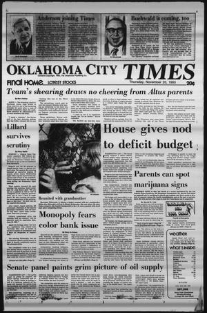 Oklahoma City Times (Oklahoma City, Okla.), Vol. 91, No. 235, Ed. 1 Thursday, November 20, 1980