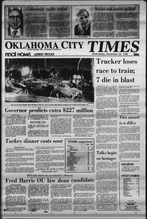 Oklahoma City Times (Oklahoma City, Okla.), Vol. 91, No. 240, Ed. 1 Wednesday, November 26, 1980