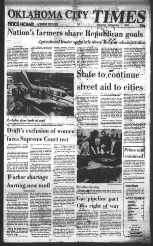 Oklahoma City Times (Oklahoma City, Okla.), Vol. 91, No. 244, Ed. 1 Monday, December 1, 1980
