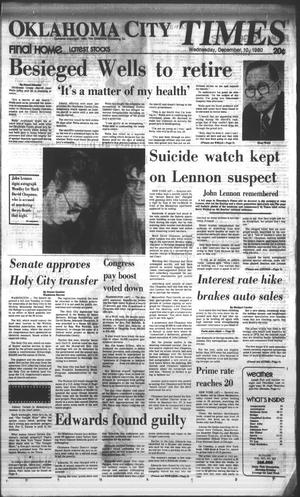 Oklahoma City Times (Oklahoma City, Okla.), Vol. 91, No. 252, Ed. 1 Wednesday, December 10, 1980