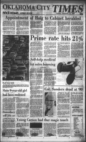 Oklahoma City Times (Oklahoma City, Okla.), Vol. 91, No. 257, Ed. 1 Tuesday, December 16, 1980