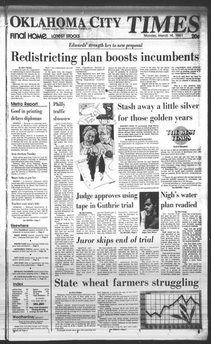 Oklahoma City Times (Oklahoma City, Okla.), Vol. 92, No. 20, Ed. 1 Monday, March 16, 1981