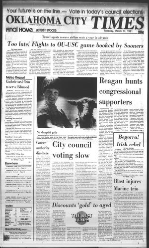 Oklahoma City Times (Oklahoma City, Okla.), Vol. 92, No. 21, Ed. 1 Tuesday, March 17, 1981