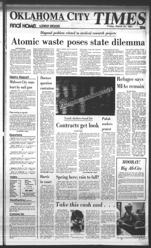 Oklahoma City Times (Oklahoma City, Okla.), Vol. 92, No. 24, Ed. 1 Friday, March 20, 1981