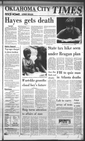 Oklahoma City Times (Oklahoma City, Okla.), Vol. 92, No. 29, Ed. 1 Thursday, March 26, 1981