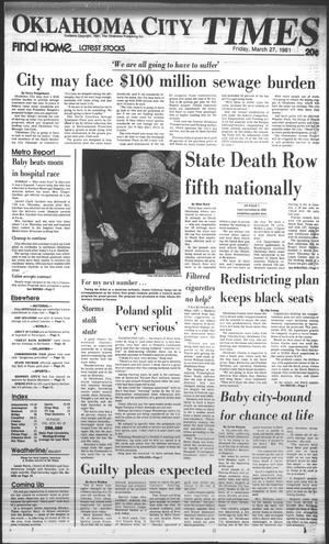 Oklahoma City Times (Oklahoma City, Okla.), Vol. 92, No. 30, Ed. 1 Friday, March 27, 1981