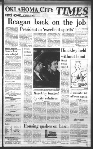 Oklahoma City Times (Oklahoma City, Okla.), Vol. 92, No. 33, Ed. 1 Tuesday, March 31, 1981
