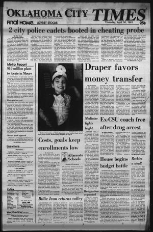 Oklahoma City Times (Oklahoma City, Okla.), Vol. 92, No. 59, Ed. 1 Thursday, April 30, 1981