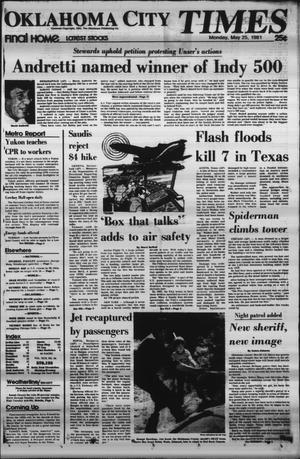 Oklahoma City Times (Oklahoma City, Okla.), Vol. 92, No. 80, Ed. 1 Monday, May 25, 1981