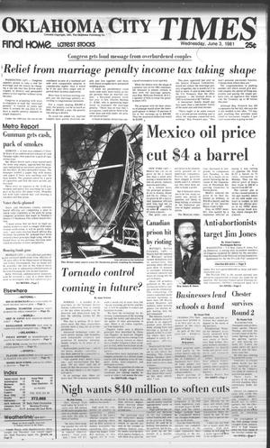Oklahoma City Times (Oklahoma City, Okla.), Vol. 92, No. 88, Ed. 1 Wednesday, June 3, 1981