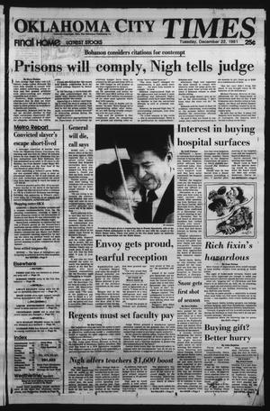 Oklahoma City Times (Oklahoma City, Okla.), Vol. 92, No. 261, Ed. 1 Tuesday, December 22, 1981