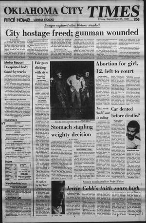 Oklahoma City Times (Oklahoma City, Okla.), Vol. 92, No. 186, Ed. 1 Friday, September 25, 1981