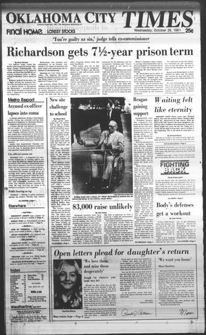 Oklahoma City Times (Oklahoma City, Okla.), Vol. 92, No. 214, Ed. 1 Wednesday, October 28, 1981