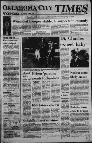 Oklahoma City Times (Oklahoma City, Okla.), Vol. 92, No. 221, Ed. 1 Thursday, November 5, 1981