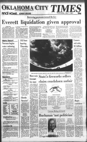 Oklahoma City Times (Oklahoma City, Okla.), Vol. 92, No. 112, Ed. 1 Wednesday, July 1, 1981