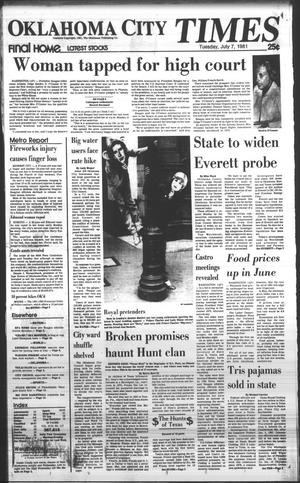 Oklahoma City Times (Oklahoma City, Okla.), Vol. 92, No. 117, Ed. 1 Tuesday, July 7, 1981