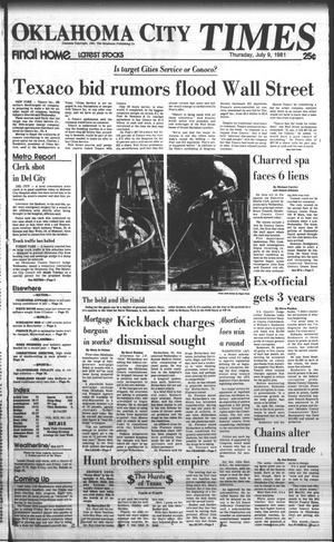 Oklahoma City Times (Oklahoma City, Okla.), Vol. 92, No. 119, Ed. 1 Thursday, July 9, 1981