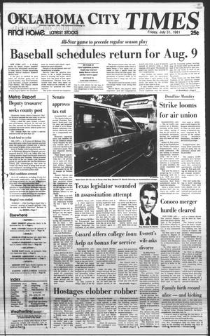 Oklahoma City Times (Oklahoma City, Okla.), Vol. 92, No. 138, Ed. 1 Friday, July 31, 1981