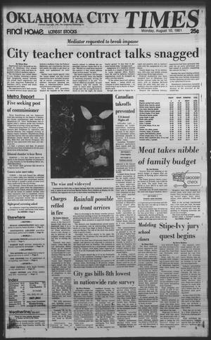 Oklahoma City Times (Oklahoma City, Okla.), Vol. 92, No. 146, Ed. 1 Monday, August 10, 1981