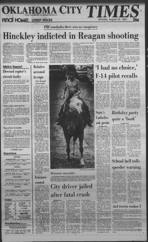 Oklahoma City Times (Oklahoma City, Okla.), Vol. 92, No. 158, Ed. 1 Monday, August 24, 1981