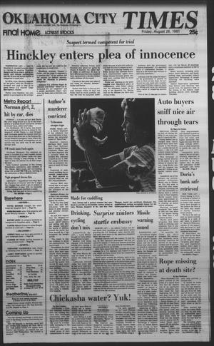 Oklahoma City Times (Oklahoma City, Okla.), Vol. 92, No. 162, Ed. 1 Friday, August 28, 1981