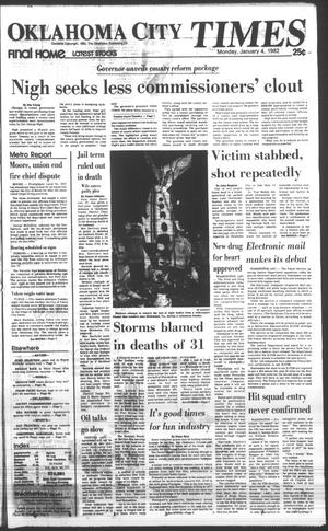 Oklahoma City Times (Oklahoma City, Okla.), Vol. 92, No. 272, Ed. 1 Monday, January 4, 1982