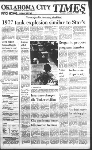 Oklahoma City Times (Oklahoma City, Okla.), Vol. 92, No. 291, Ed. 1 Tuesday, January 26, 1982