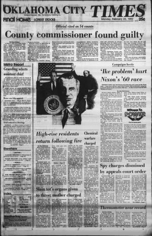 Oklahoma City Times (Oklahoma City, Okla.), Vol. 93, No. 1, Ed. 1 Monday, February 22, 1982