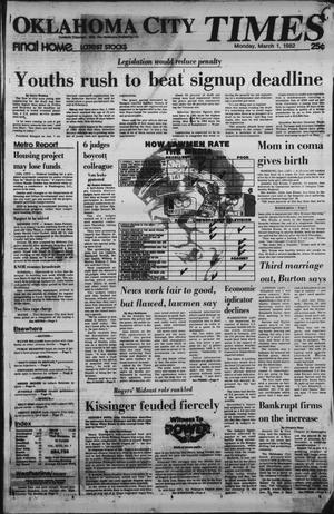 Oklahoma City Times (Oklahoma City, Okla.), Vol. 93, No. 7, Ed. 1 Monday, March 1, 1982