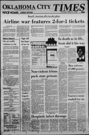 Oklahoma City Times (Oklahoma City, Okla.), Vol. 93, No. 10, Ed. 1 Thursday, March 4, 1982