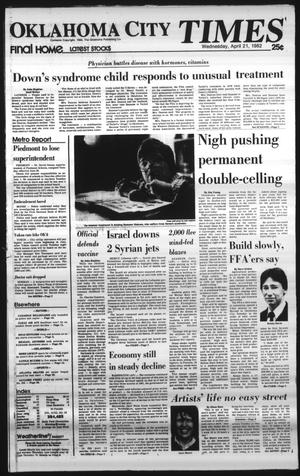 Oklahoma City Times (Oklahoma City, Okla.), Vol. 93, No. 51, Ed. 1 Wednesday, April 21, 1982