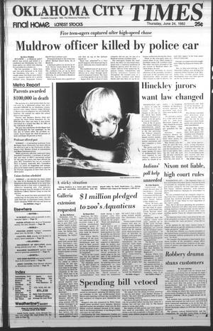 Oklahoma City Times (Oklahoma City, Okla.), Vol. 93, No. 106, Ed. 1 Thursday, June 24, 1982
