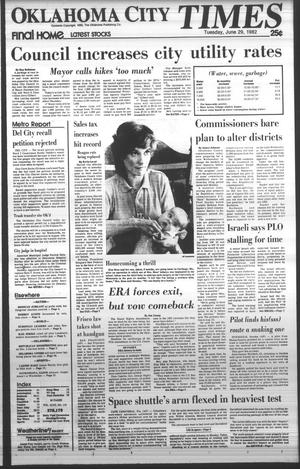 Primary view of object titled 'Oklahoma City Times (Oklahoma City, Okla.), Vol. 93, No. 110, Ed. 1 Tuesday, June 29, 1982'.
