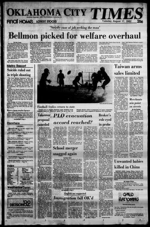 Oklahoma City Times (Oklahoma City, Okla.), Vol. 93, No. 152, Ed. 1 Tuesday, August 17, 1982