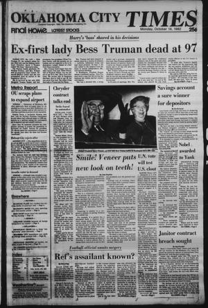 Oklahoma City Times (Oklahoma City, Okla.), Vol. 93, No. 205, Ed. 1 Monday, October 18, 1982