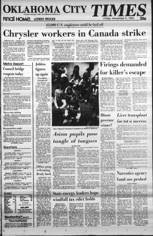 Oklahoma City Times (Oklahoma City, Okla.), Vol. 93, No. 221, Ed. 1 Friday, November 5, 1982