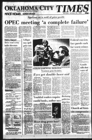 Oklahoma City Times (Oklahoma City, Okla.), Vol. 93, No. 289, Ed. 1 Monday, January 24, 1983