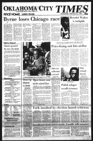 Oklahoma City Times (Oklahoma City, Okla.), Vol. 94, No. 2, Ed. 1 Wednesday, February 23, 1983