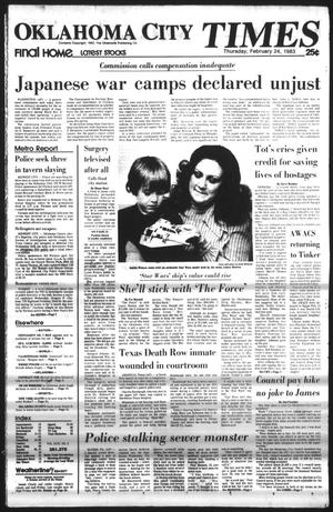 Oklahoma City Times (Oklahoma City, Okla.), Vol. 94, No. 3, Ed. 1 Thursday, February 24, 1983