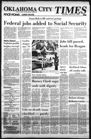 Oklahoma City Times (Oklahoma City, Okla.), Vol. 94, No. 27, Ed. 1 Thursday, March 24, 1983