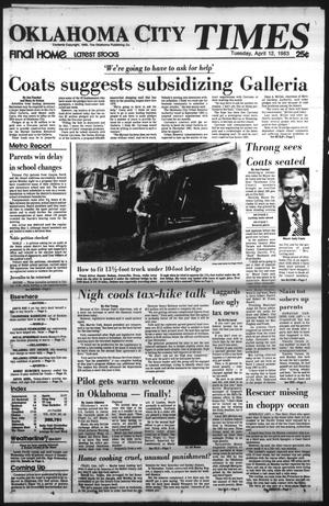 Primary view of object titled 'Oklahoma City Times (Oklahoma City, Okla.), Vol. 94, No. 43, Ed. 1 Tuesday, April 12, 1983'.